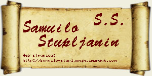 Samuilo Stupljanin vizit kartica